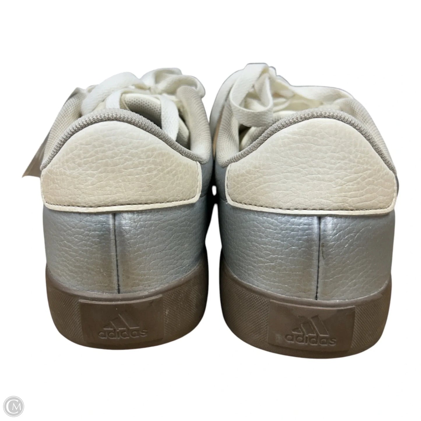 Shoes Sneakers By Adidas In Silver, Size: 8