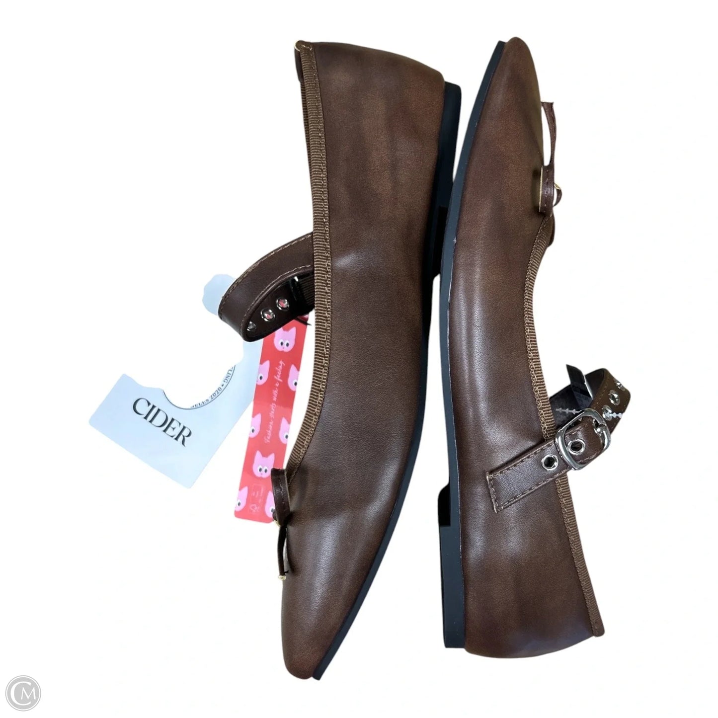 Shoes Flats By Cider In Brown, Size: 8.5