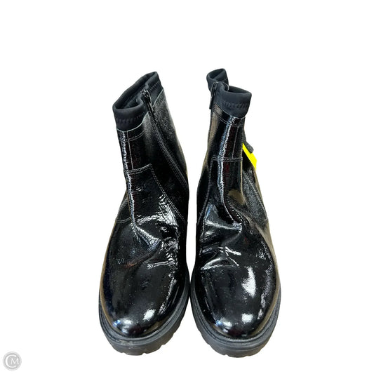 Boots Ankle Flats By Clothes Mentor In Black, Size: 10.5