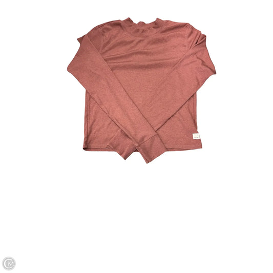 Top Long Sleeve By Vuori In Peach, Size: L