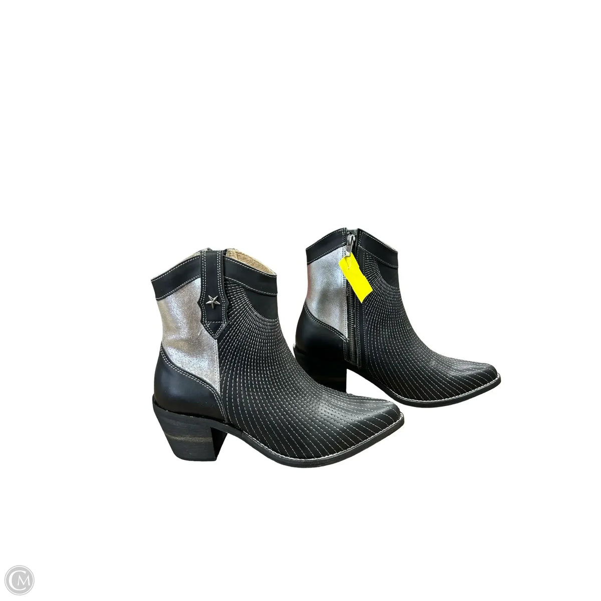 Boots Western By Cmb In Black & Grey, Size: 9