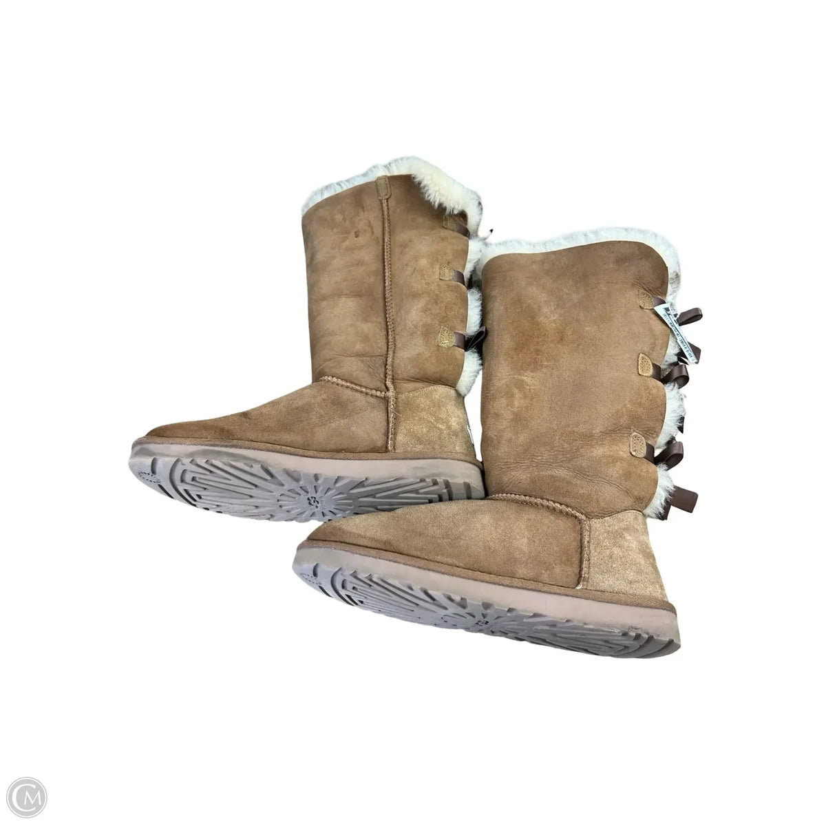 Boots Designer By Ugg In Brown, Size: 9