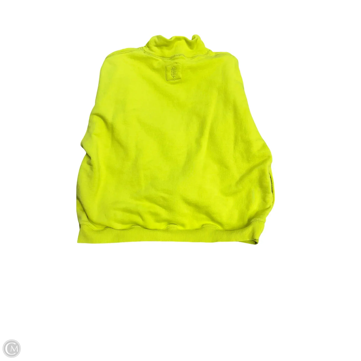 Sweatshirt Collar By Free People In Chartreuse, Size: L