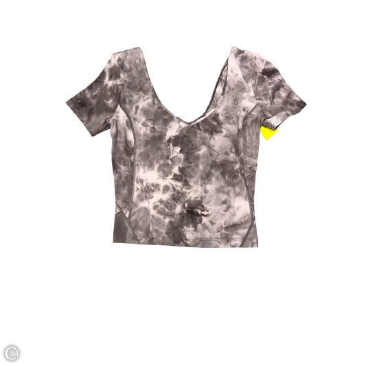 Athletic Top Short Sleeve By Lululemon In Tie Dye Print, Size: 2