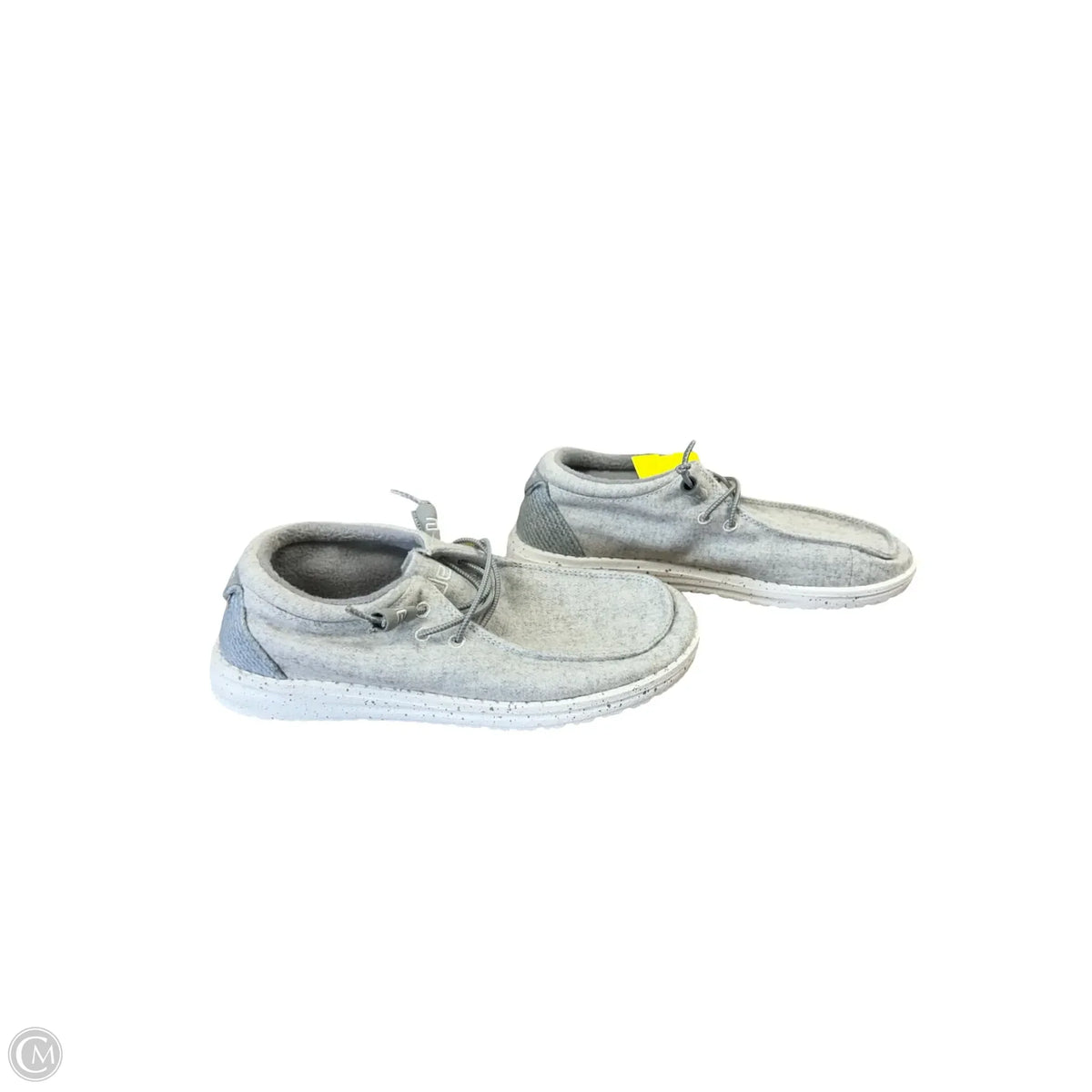 Shoes Flats By Hey Dude In Grey, Size: 7