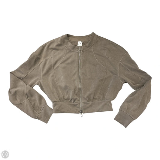 Athletic Jacket By Lululemon In Taupe, Size: 6
