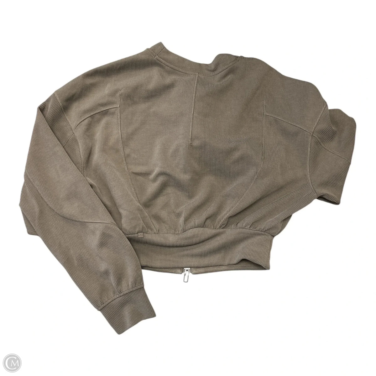 Athletic Jacket By Lululemon In Taupe, Size: 6