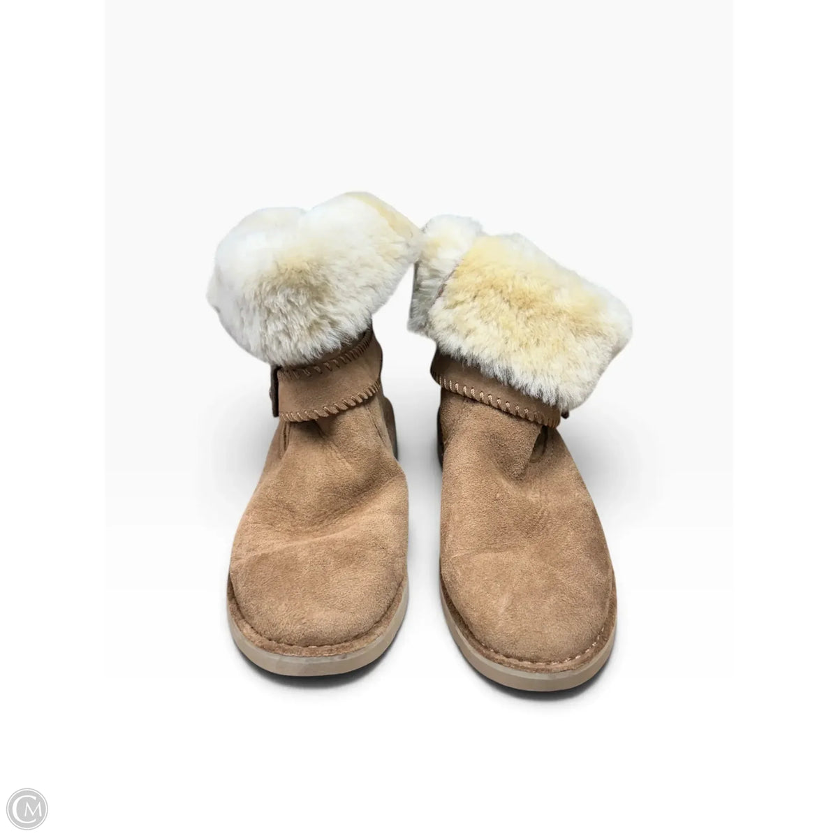 Boots Designer By Ugg In Brown, Size: 8