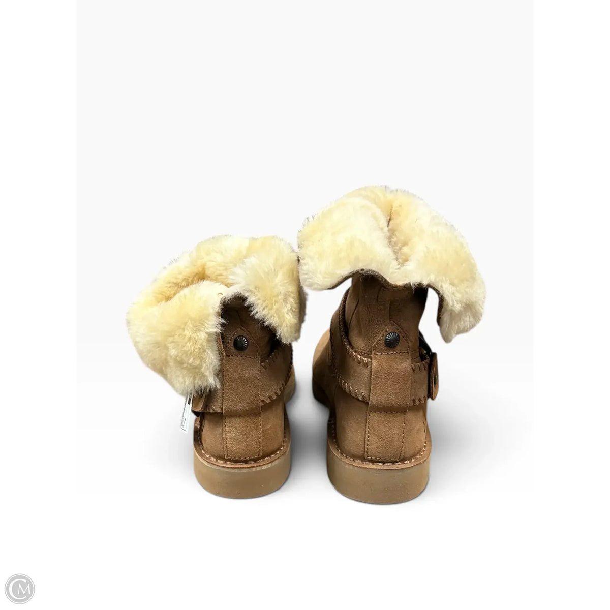 Boots Designer By Ugg In Brown, Size: 8