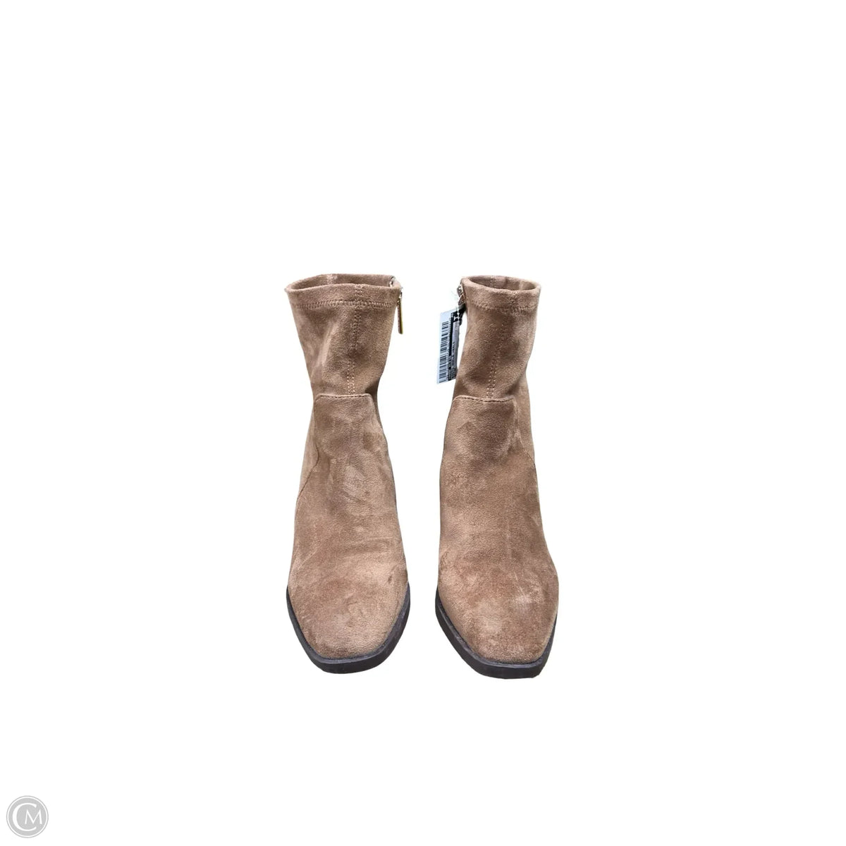 Boots Ankle Heels By Anne Klein In Beige, Size: 7