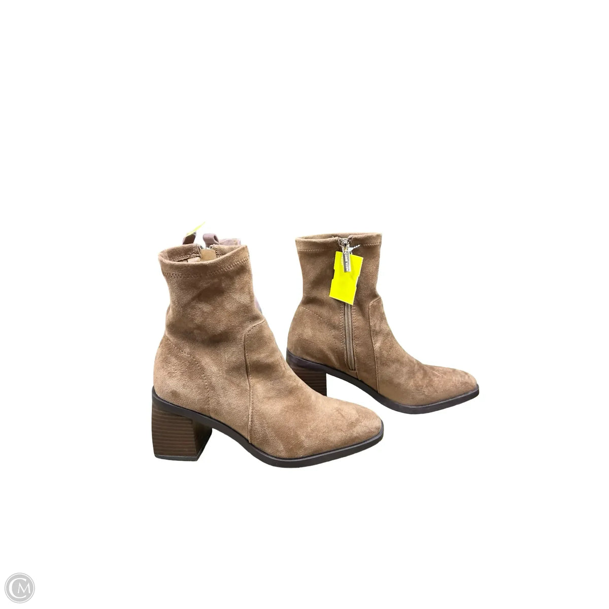 Boots Ankle Heels By Anne Klein In Beige, Size: 7