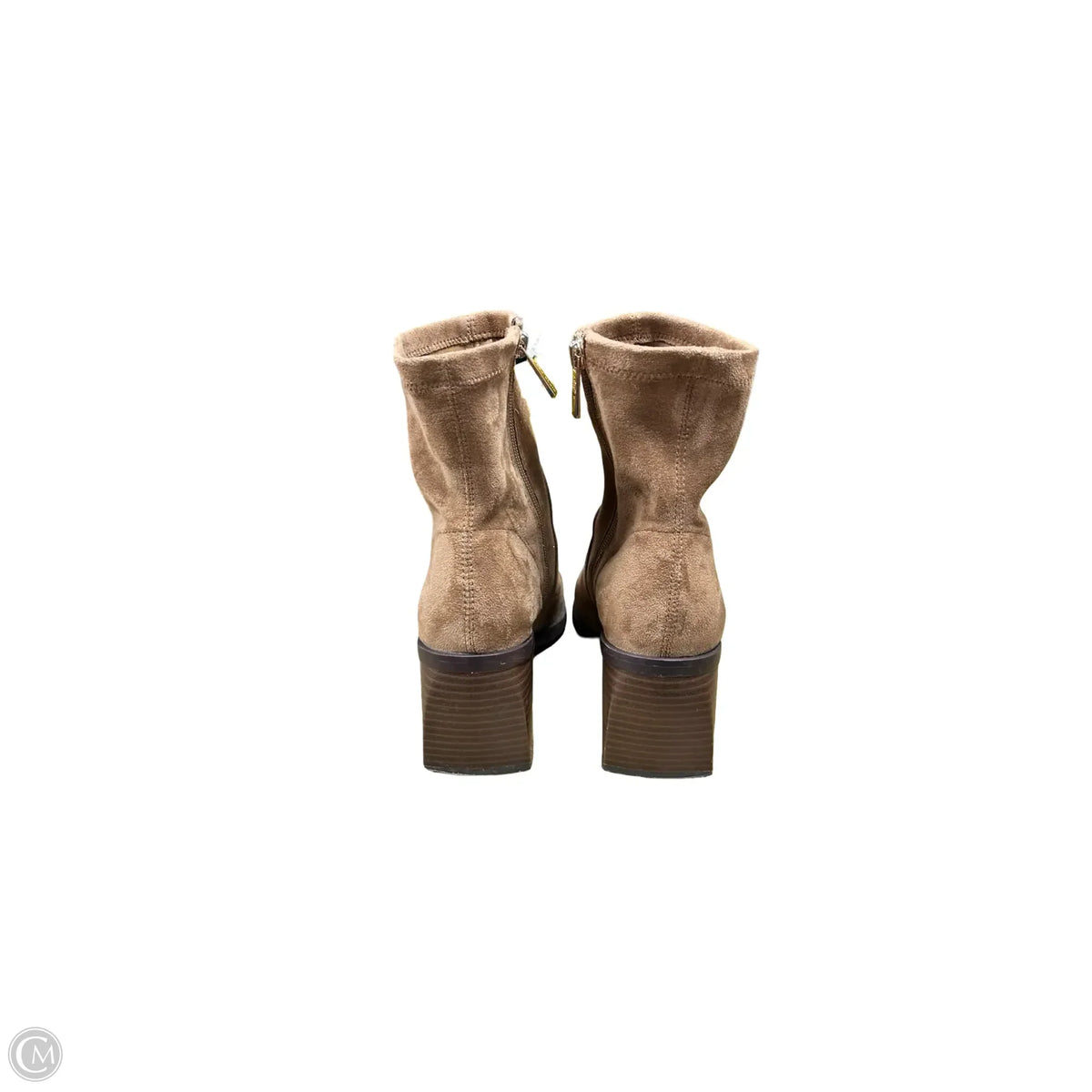 Boots Ankle Heels By Anne Klein In Beige, Size: 7