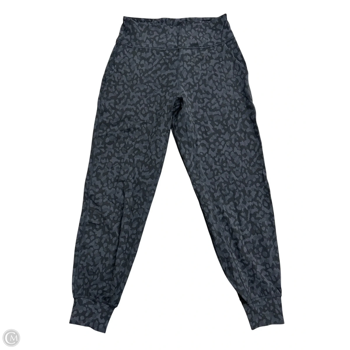 Athletic Pants By Lululemon In Black & Grey, Size: 8