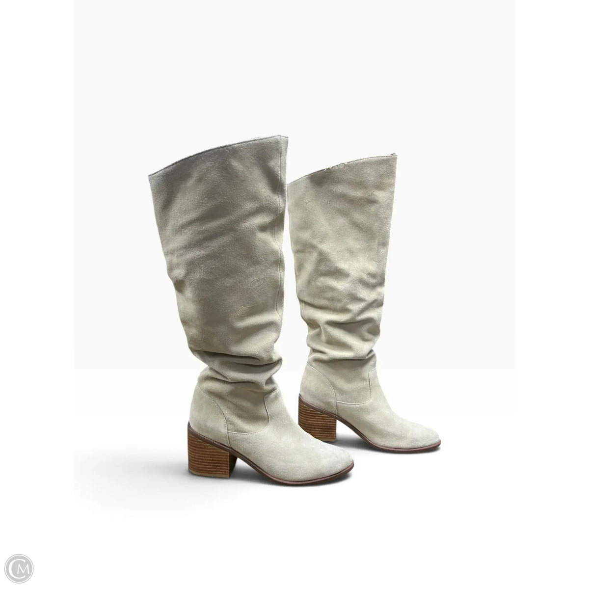 Boots Knee Heels By Kelsi Dagger In Tan, Size: 7