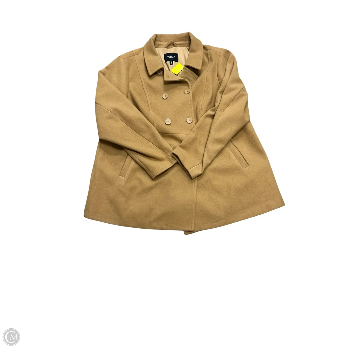 Coat Peacoat By Torrid In Brown, Size: 3x