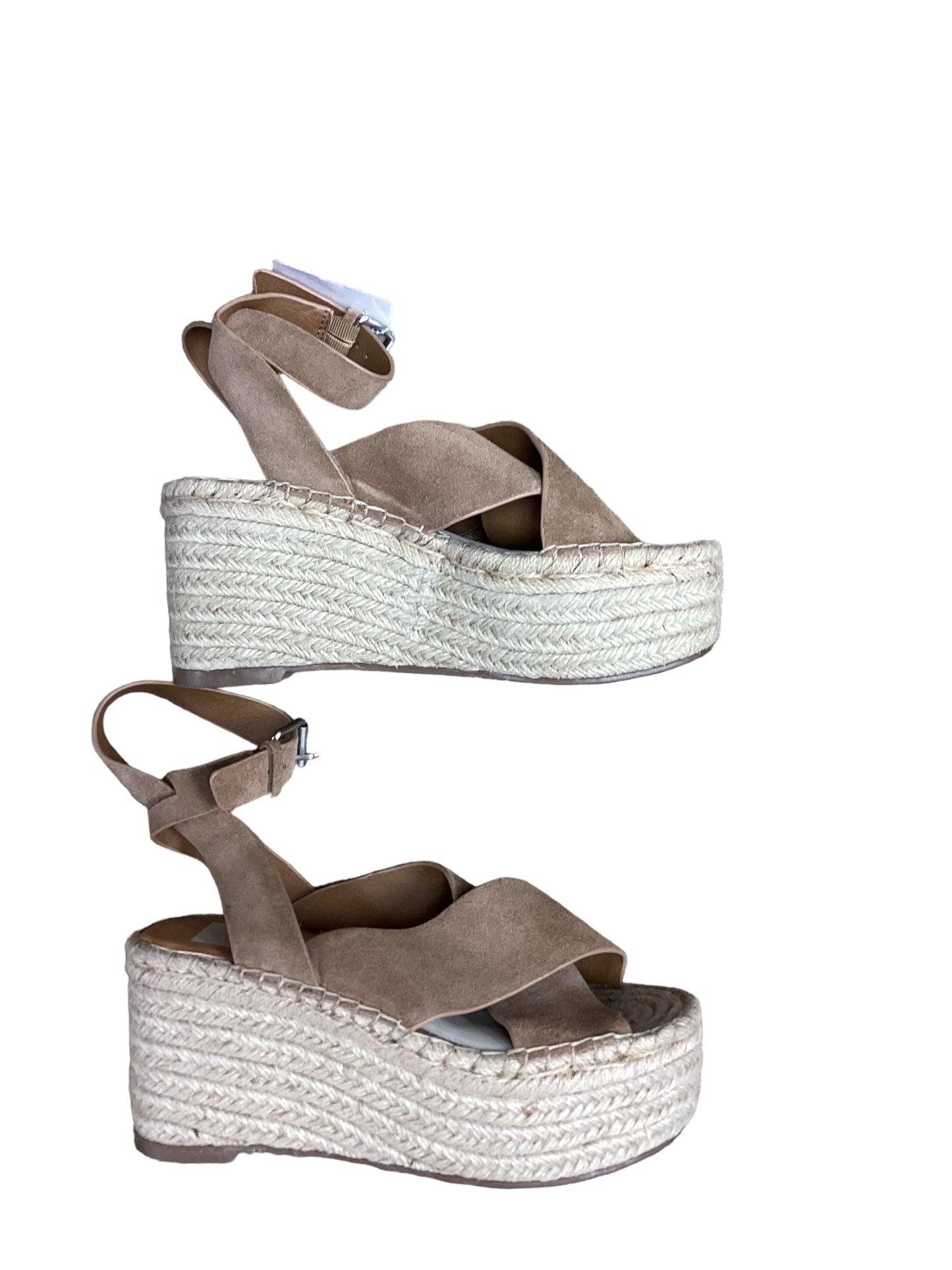 Tan Sandals Heels Platform Dolce Vita, Size 7
