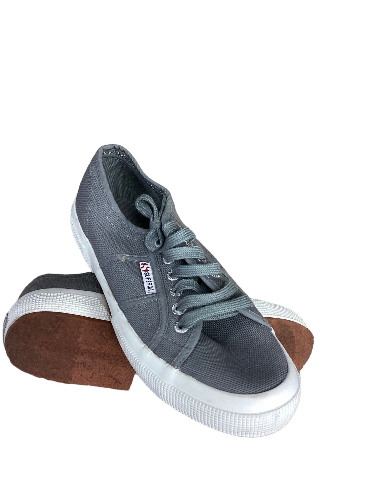 Grey Shoes Flats Superga, Size 8