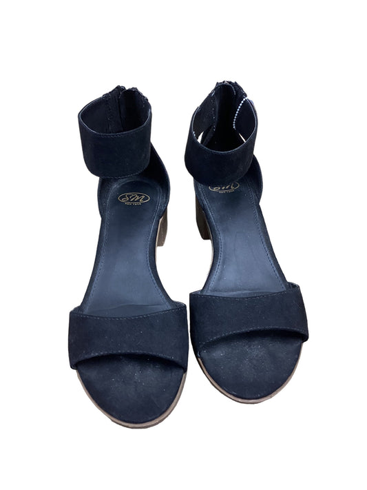 Black Sandals Heels Block Clothes Mentor, Size 9