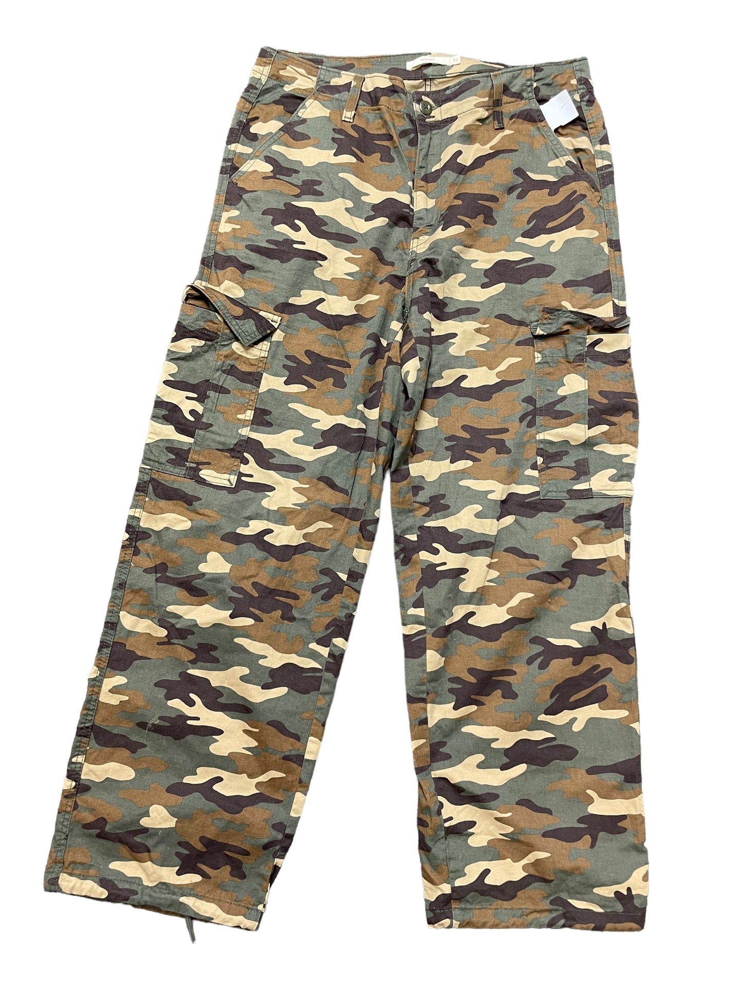 Camouflage Print Pants Cargo & Utility Levis, Size 12