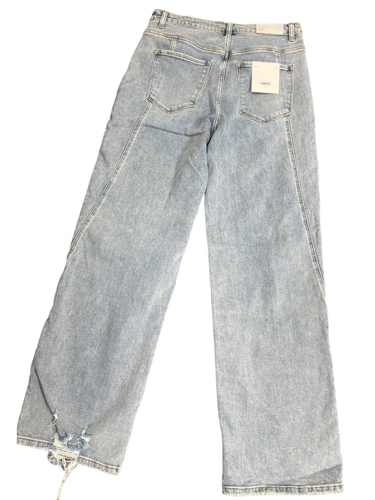 Blue Denim Jeans Wide Leg Vervet, Size 14