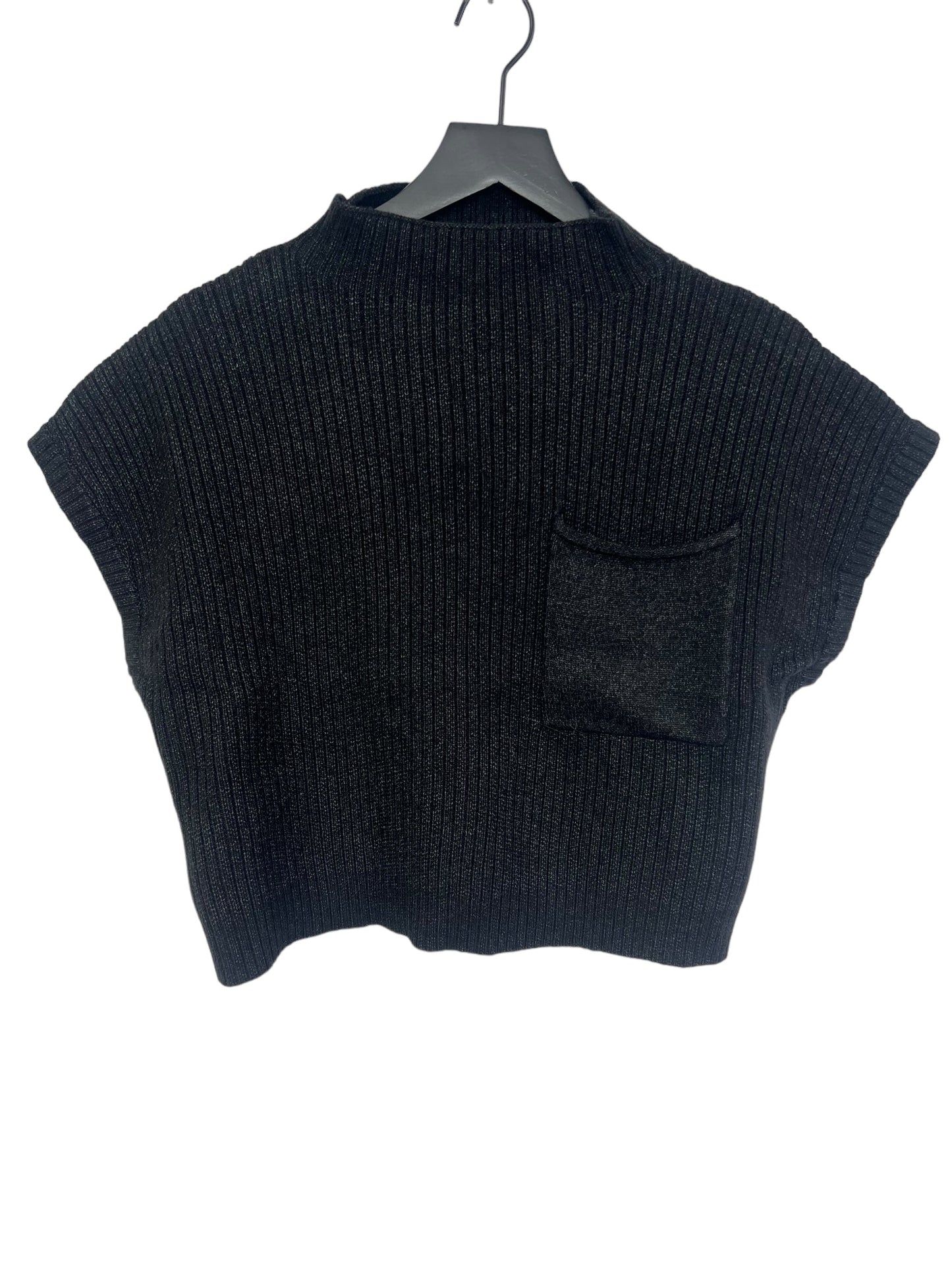 Sweater Short Sleeve By Entro In Black, Size: M