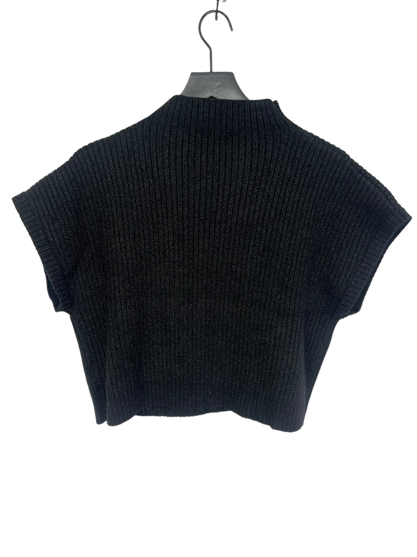 Sweater Short Sleeve By Entro In Black, Size: M