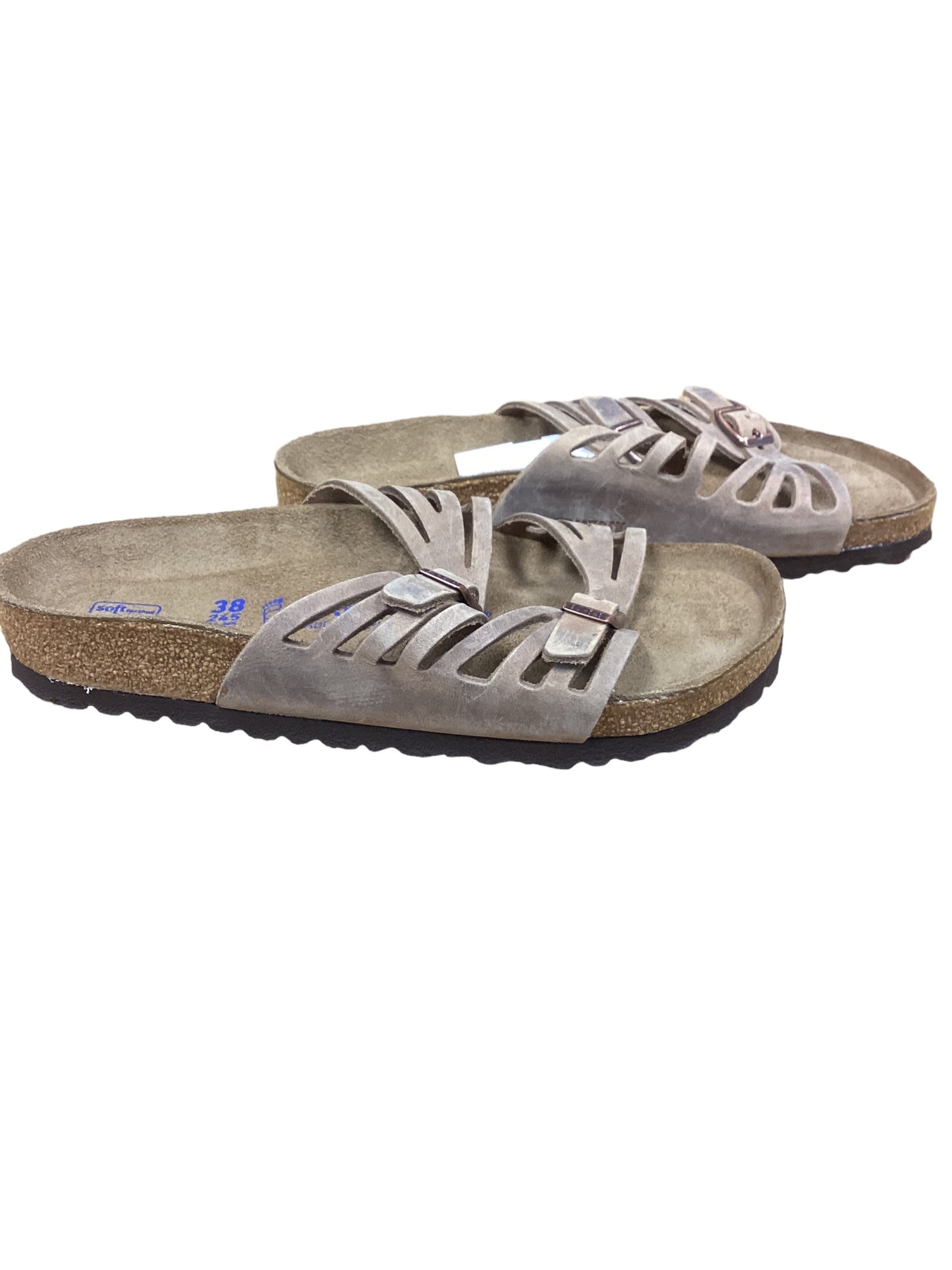 Brown Sandals Flats Birkenstock, Size 7.5
