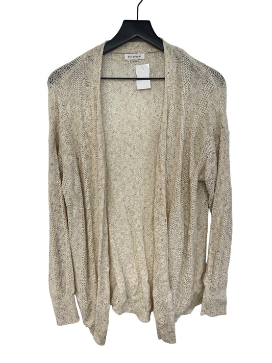 Cardigan By Blu Pepper In Cream, Size: M