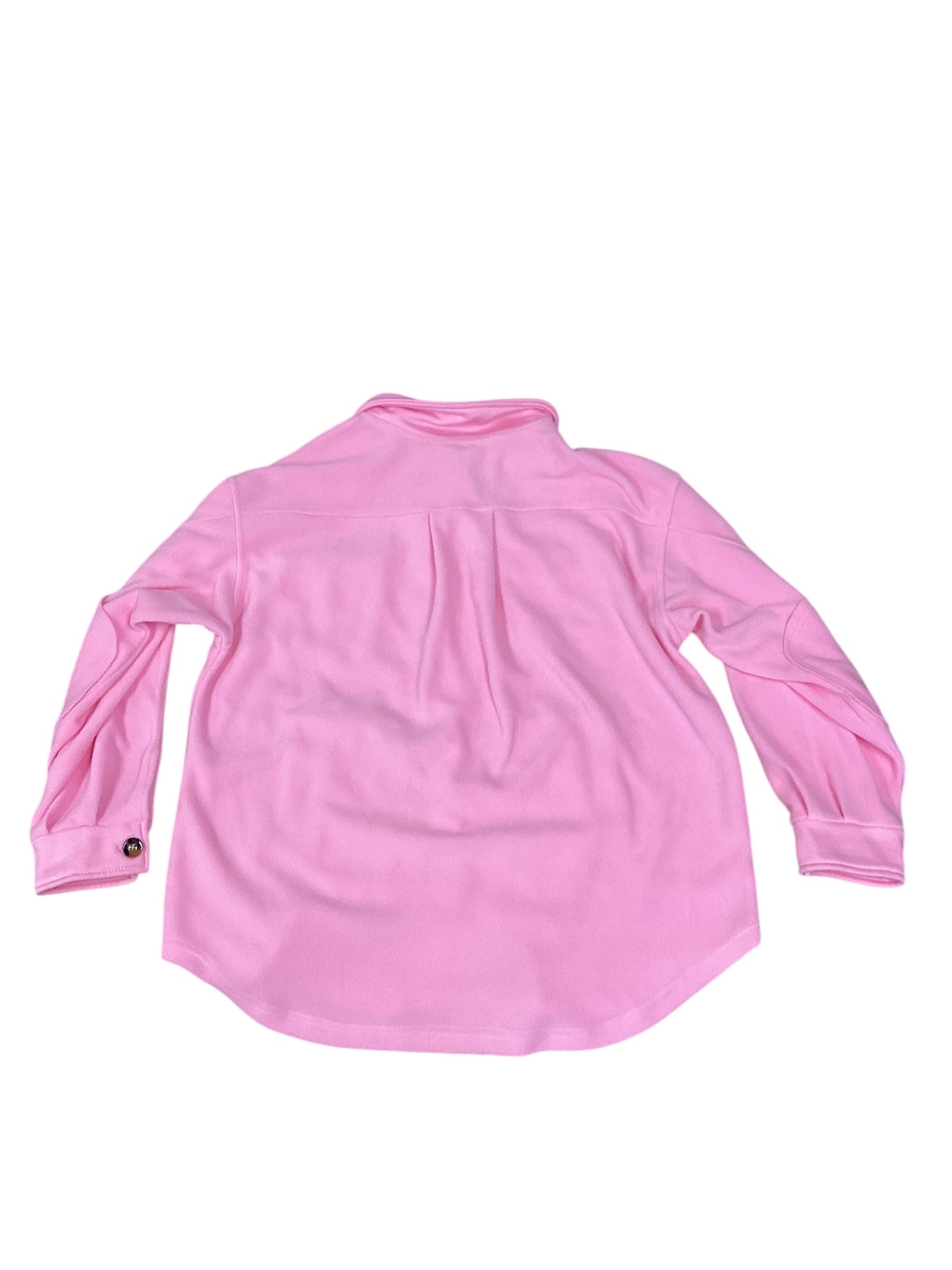 Jacket Shirt By Reborn J In Pink, Size: L