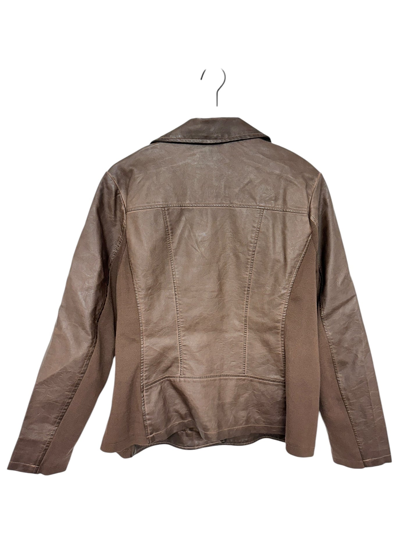 Jacket Moto By Sebby In Brown, Size: Xl