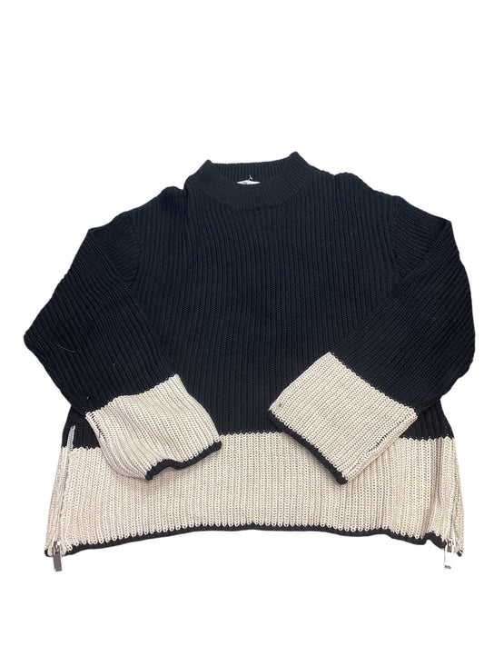 Sweater By Cmc In Black & Cream, Size: S