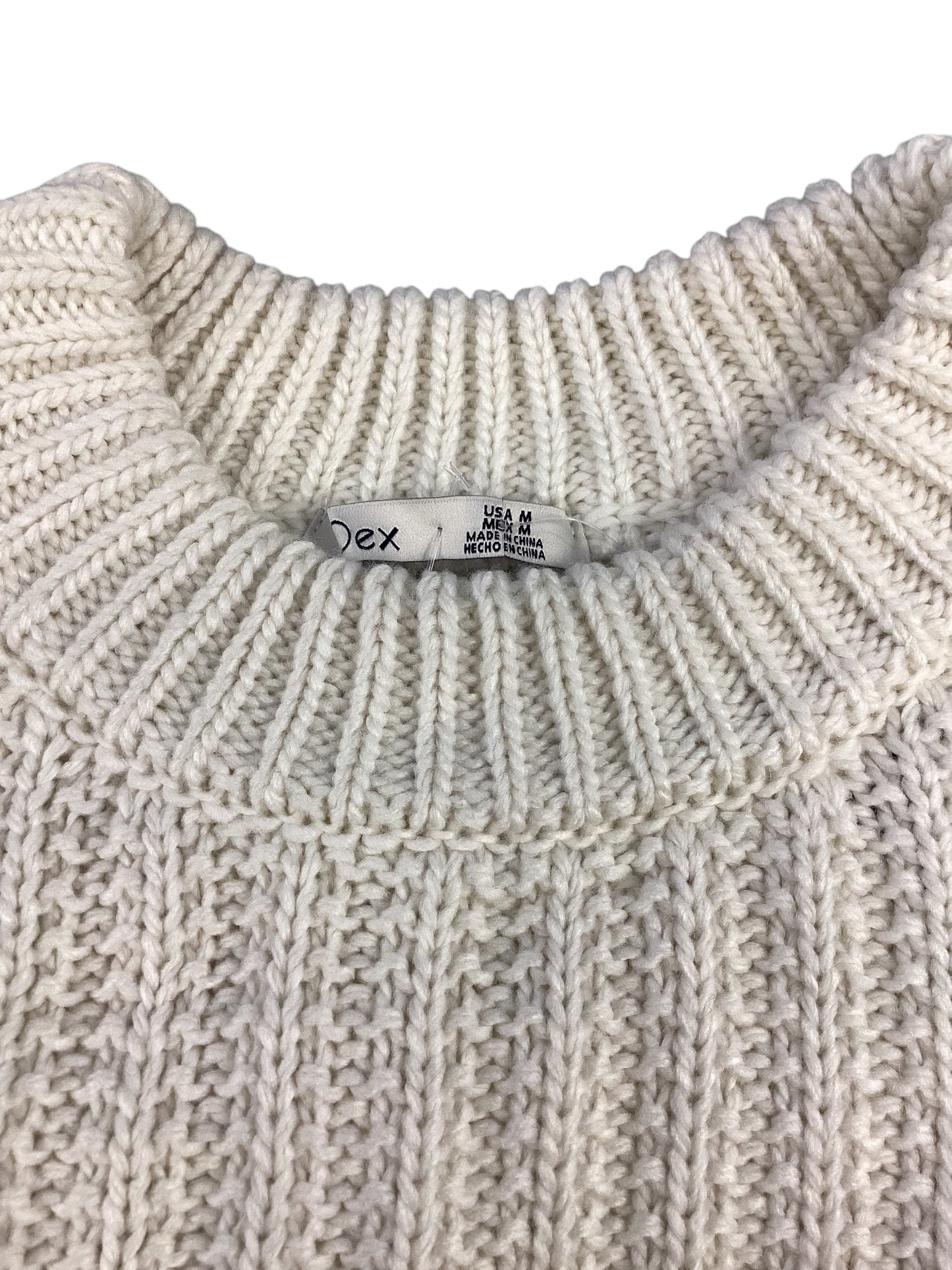 Sweater By Dex In Cream, Size: M