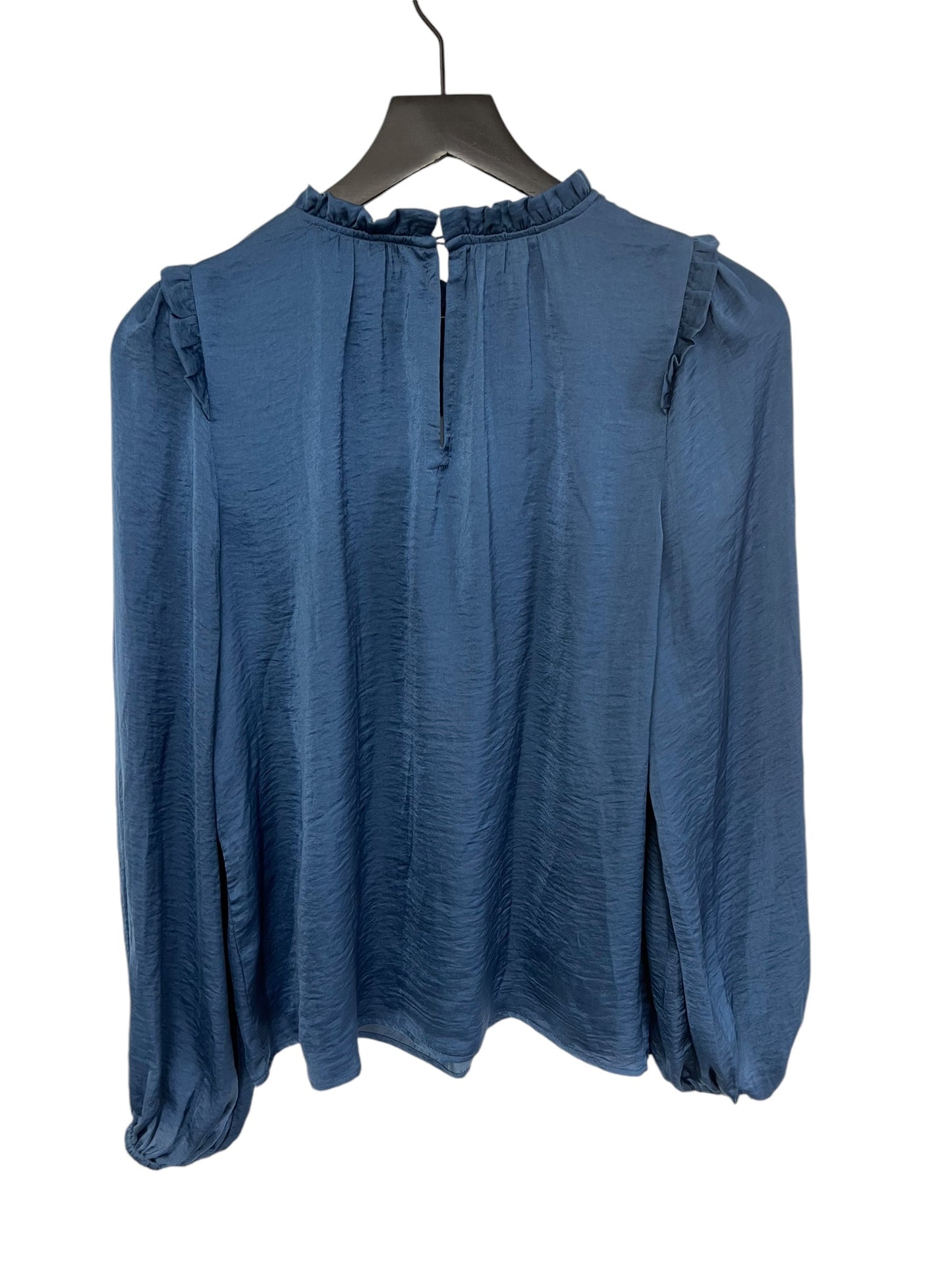 Top Long Sleeve By Skies Are Blue In Blue, Size: S