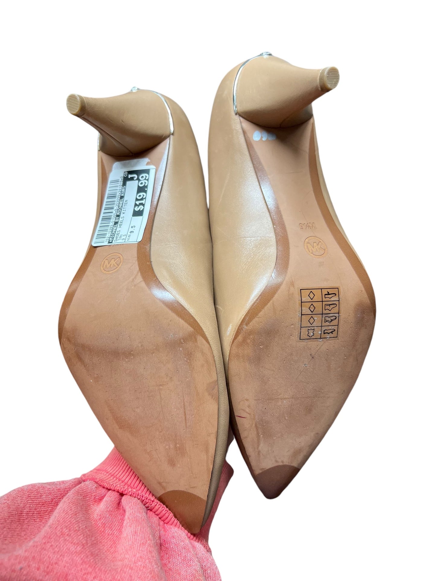 Shoes Heels Kitten By Michael By Michael Kors In Tan, Size: 9.5