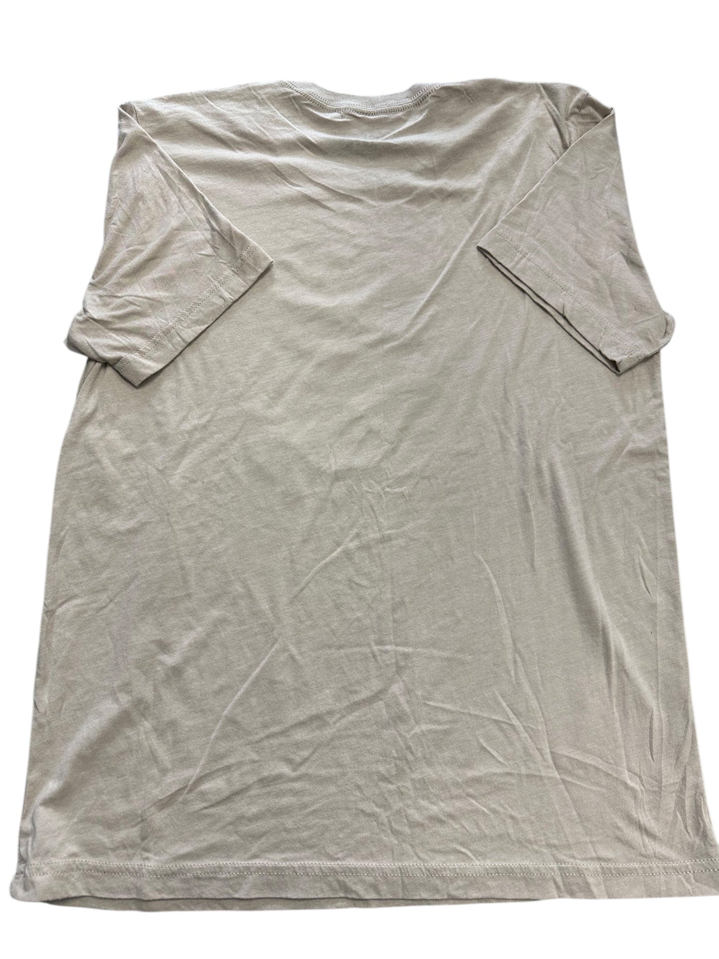 Top Short Sleeve By Clothes Mentor In Tan, Size: L