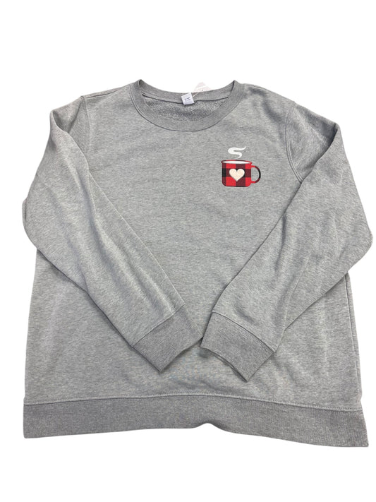 Sweatshirt Crewneck By Old Navy In Grey, Size: L