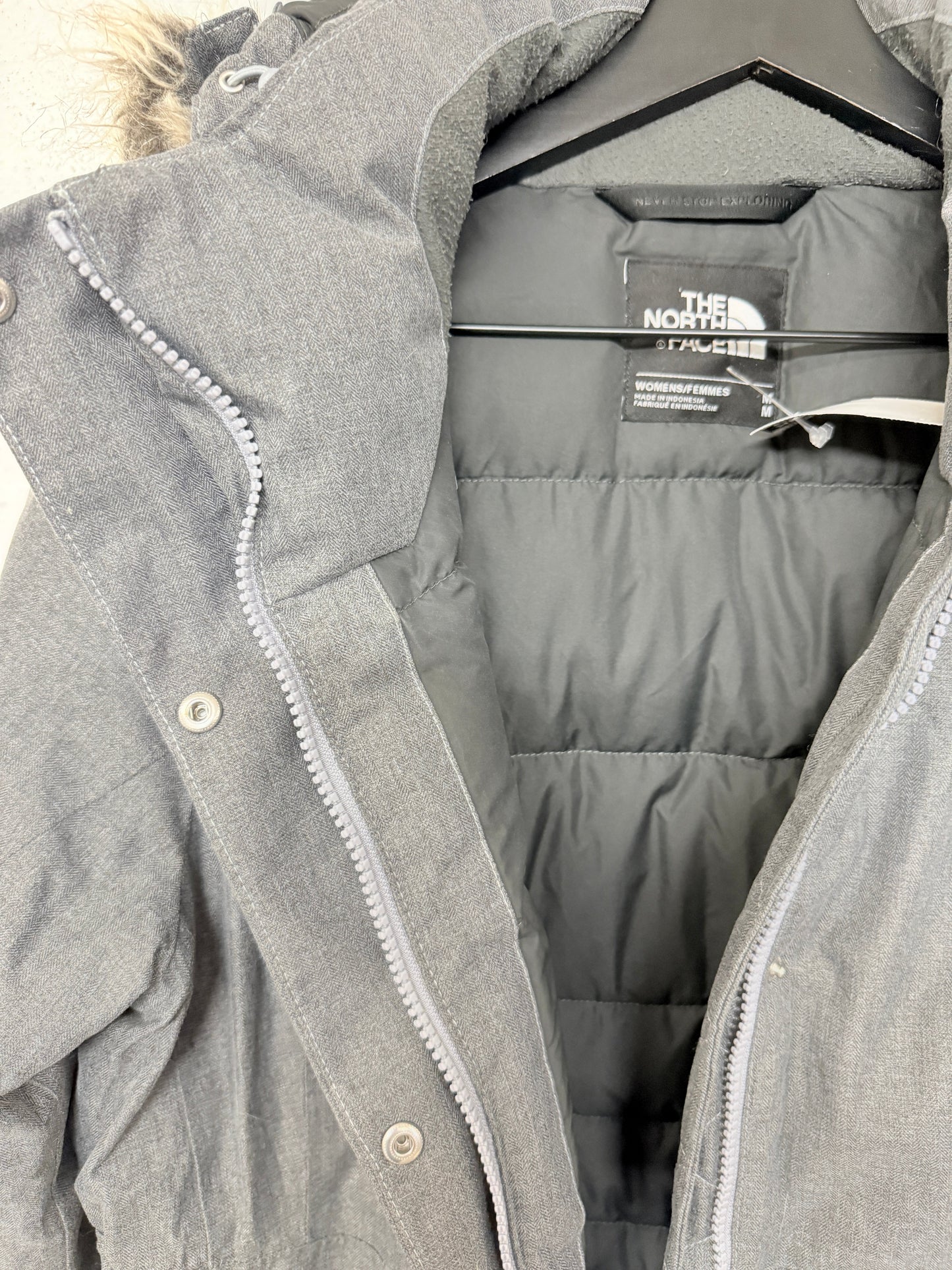 Coat Parka By The North Face In Grey, Size: M