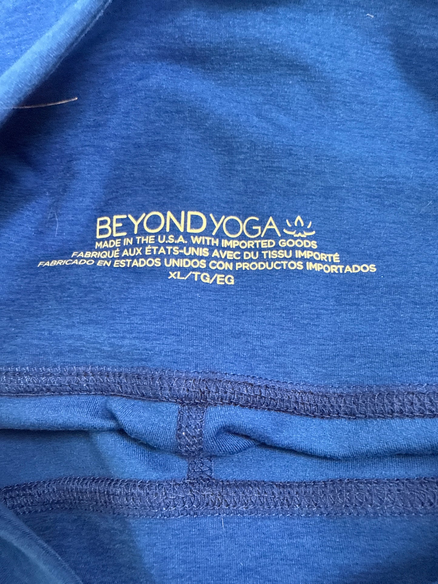 Athletic Leggings By Beyond Yoga In Blue, Size: Xl