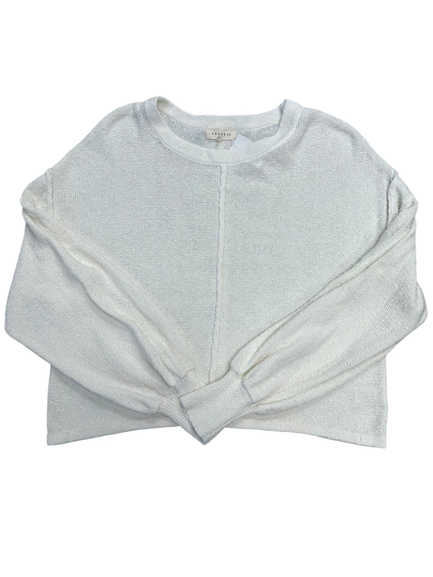 Sweater By Promesa In White, Size: S