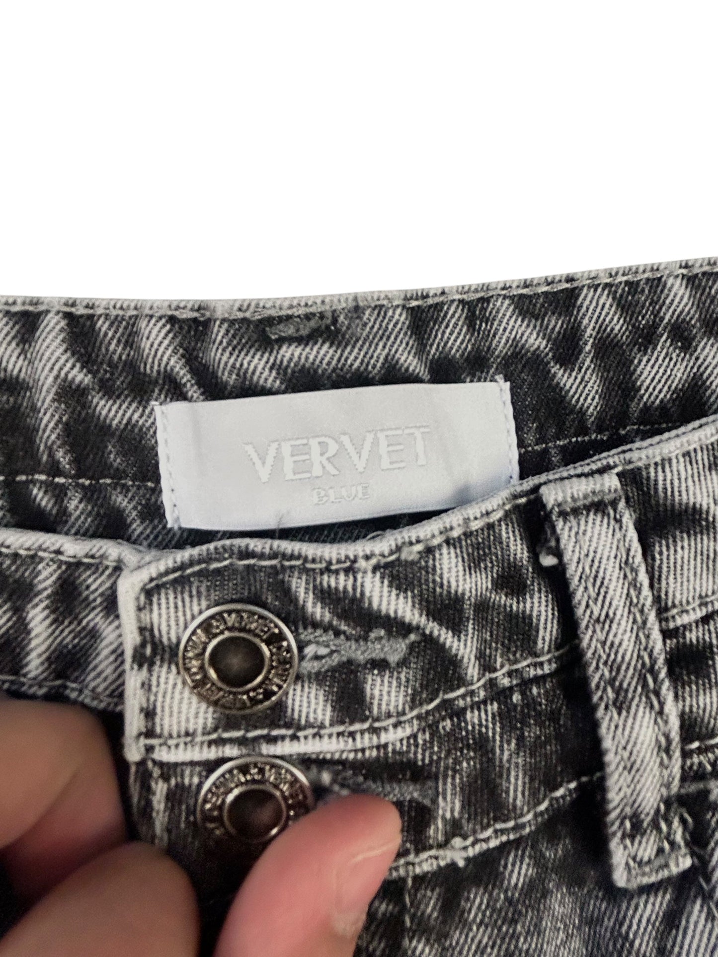 Jeans Cropped By Vervet In Grey Denim, Size: 6