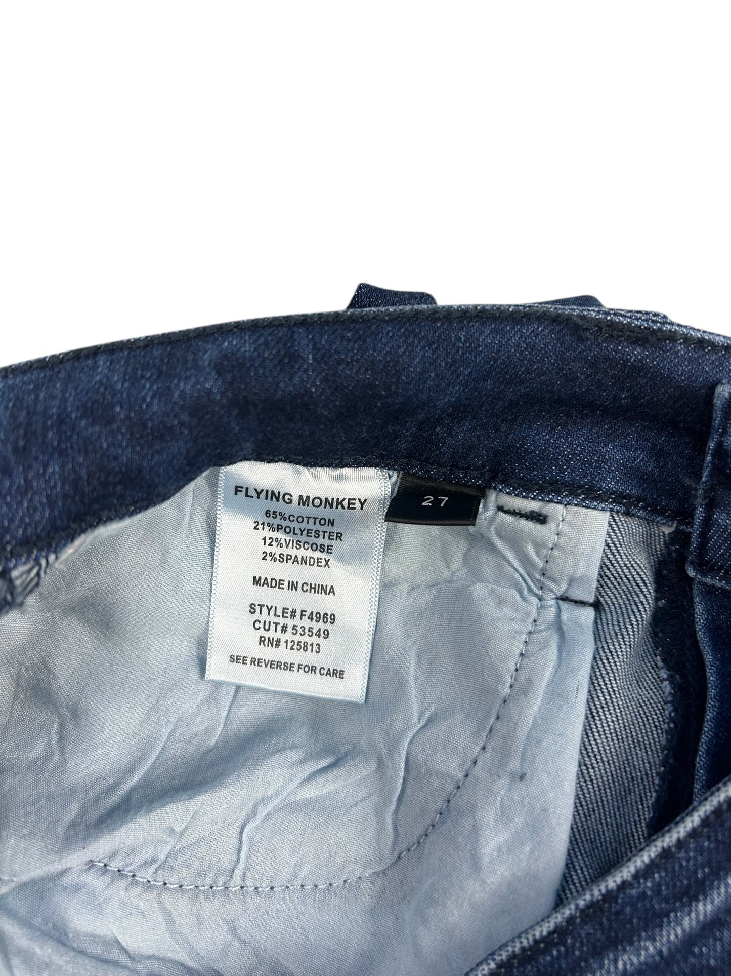 Jeans Straight By Flying Monkey In Blue Denim, Size: 4