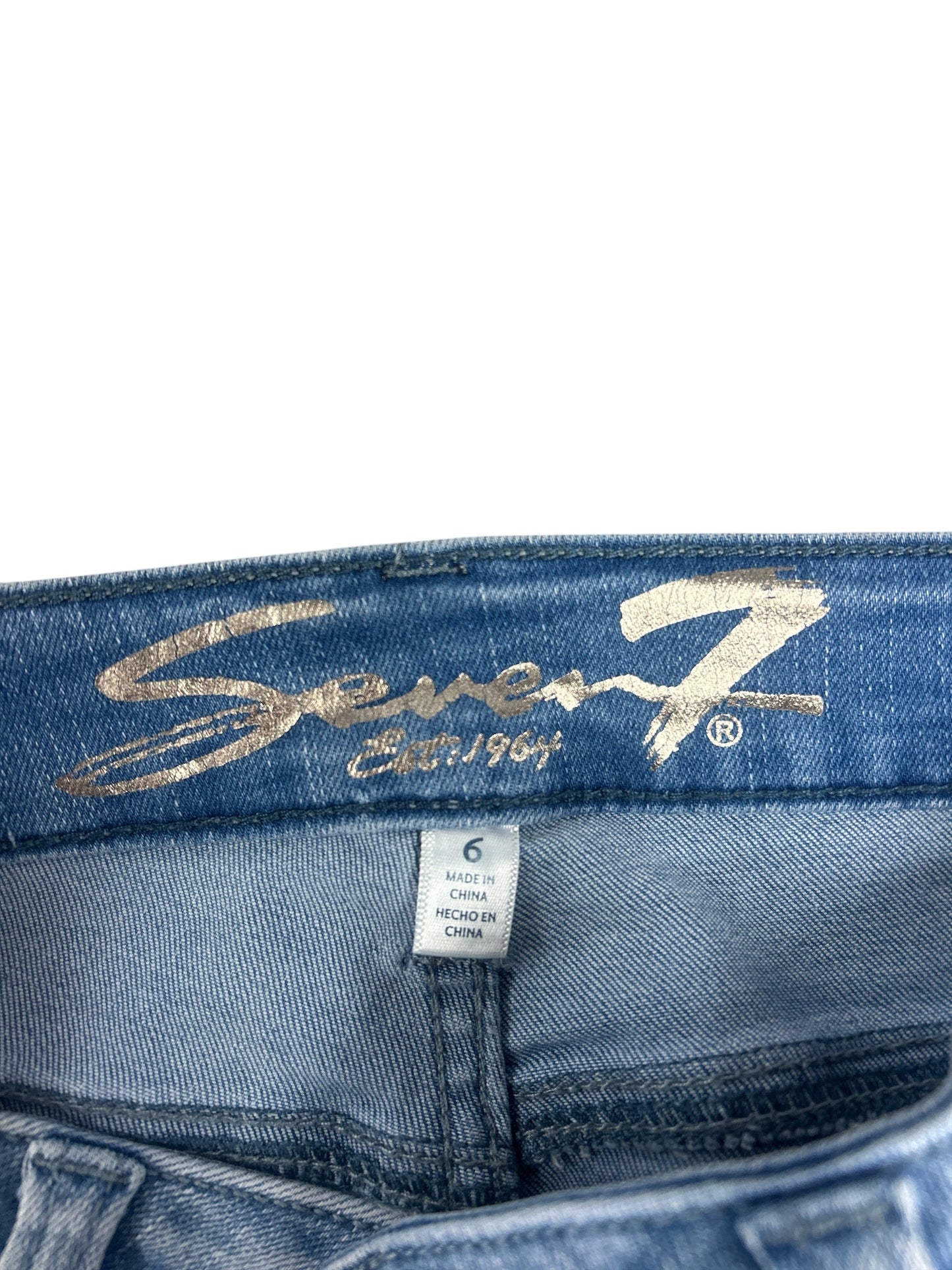 Shorts By Seven 7 In Blue Denim, Size: 6