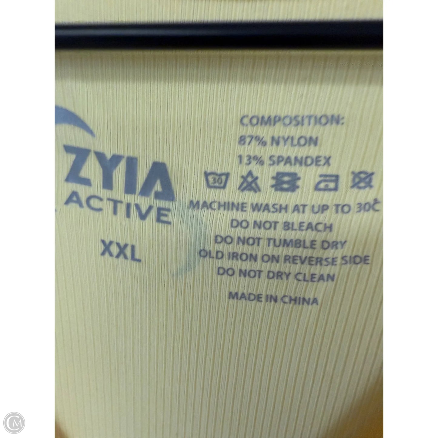 Athletic Tank Top By Zyia In Yellow, Size: Xxl