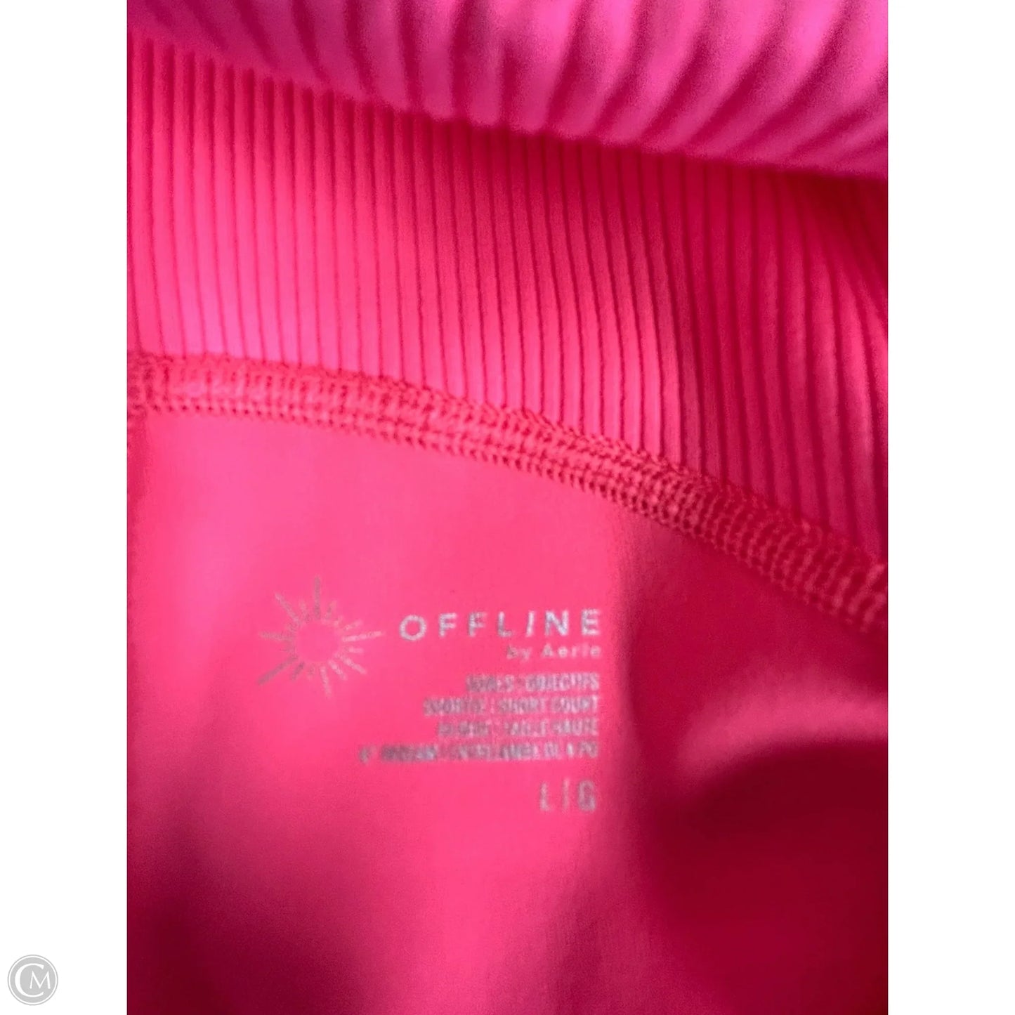 Athletic Shorts By Aerie In Pink, Size: L