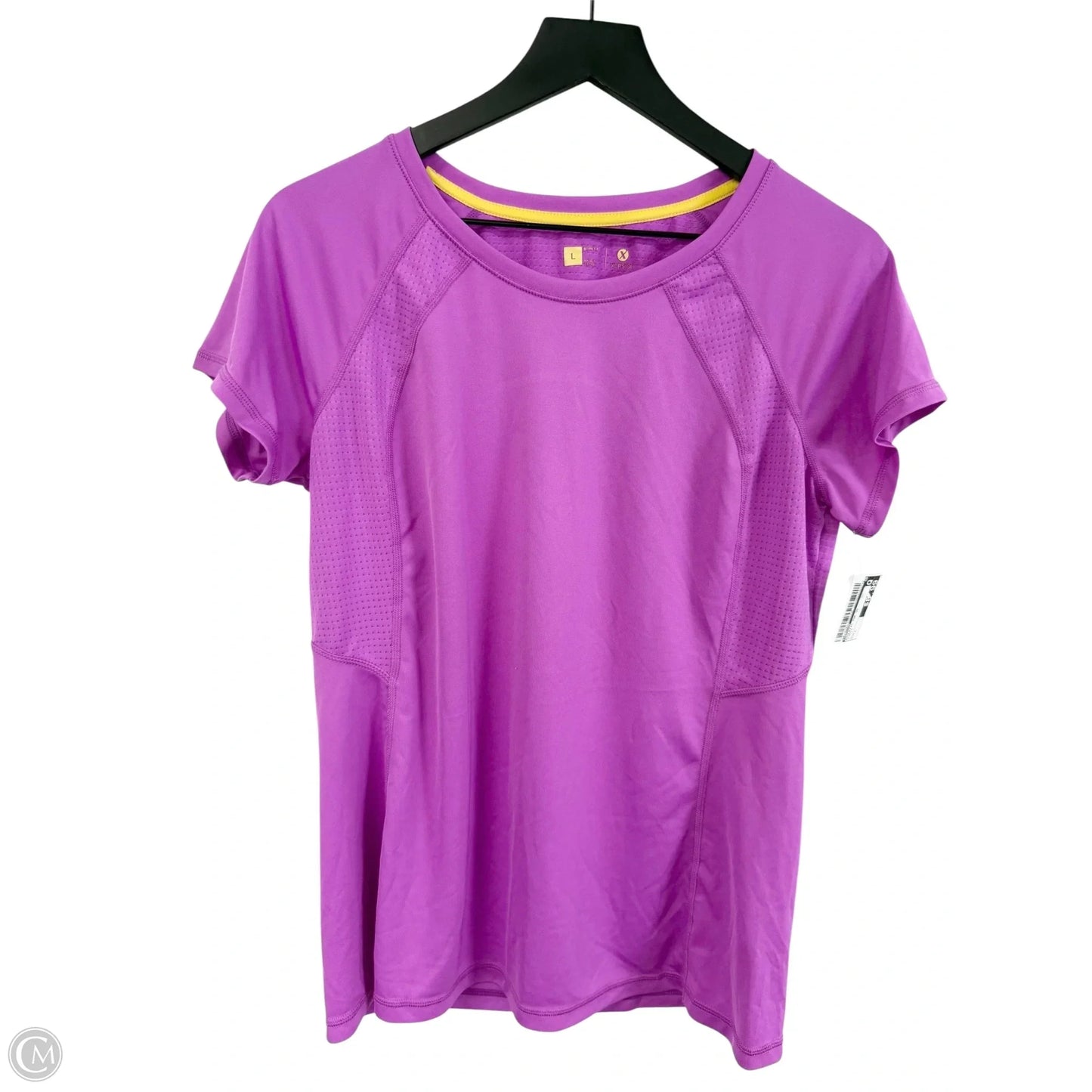 Athletic Top Short Sleeve By Xersion In Purple, Size: L