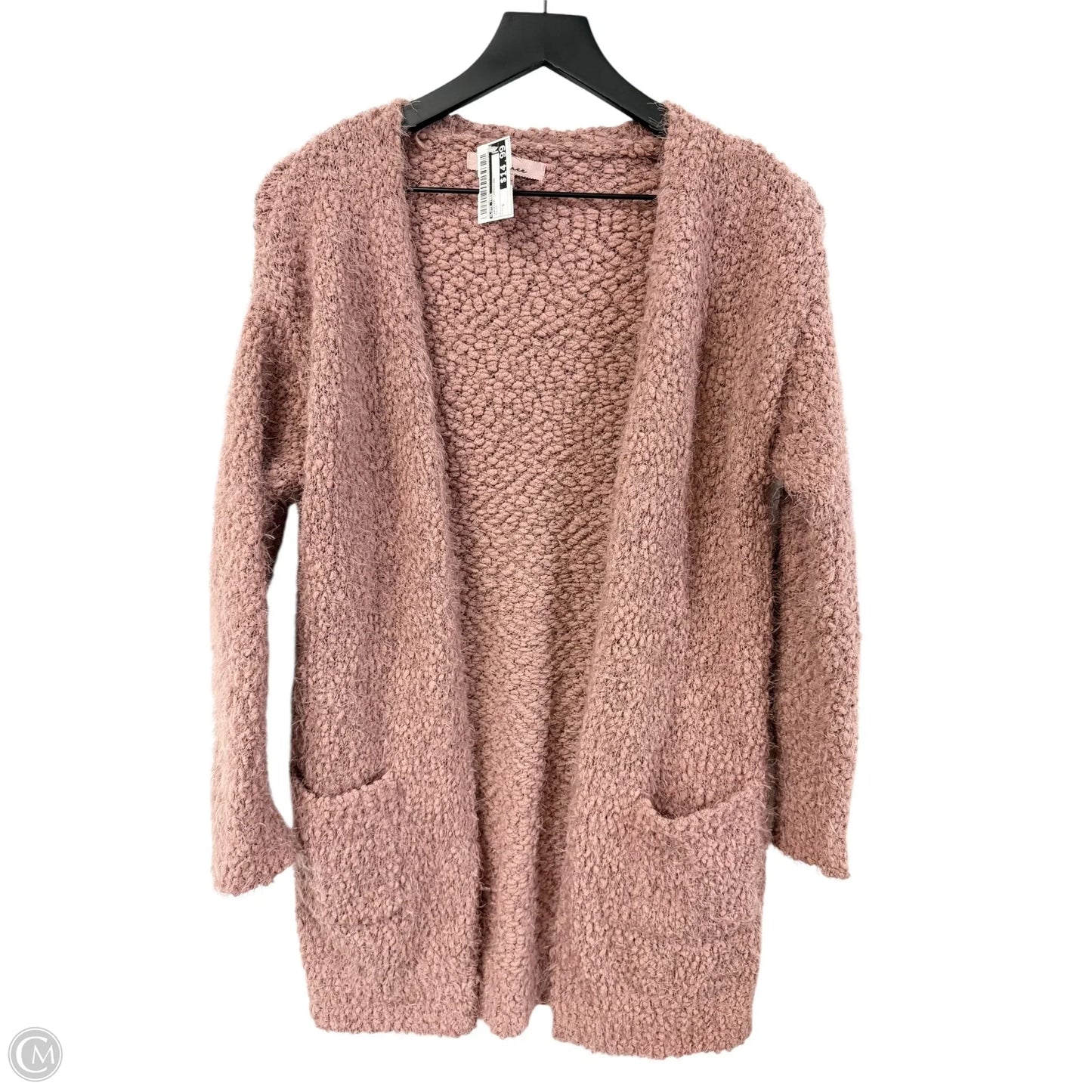 Sweater Cardigan By Love Tree In Mauve, Size: S