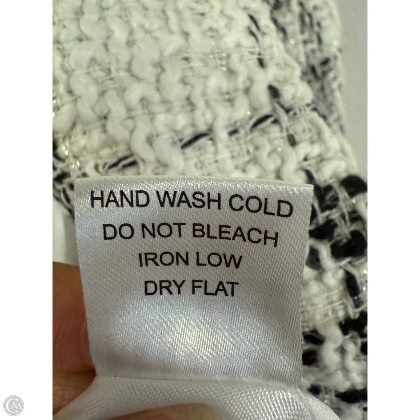 Jacket Other By Haute Monde In Black & White, Size: L