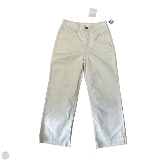 Jeans Cropped By Lc Lauren Conrad In Cream Denim, Size: 2