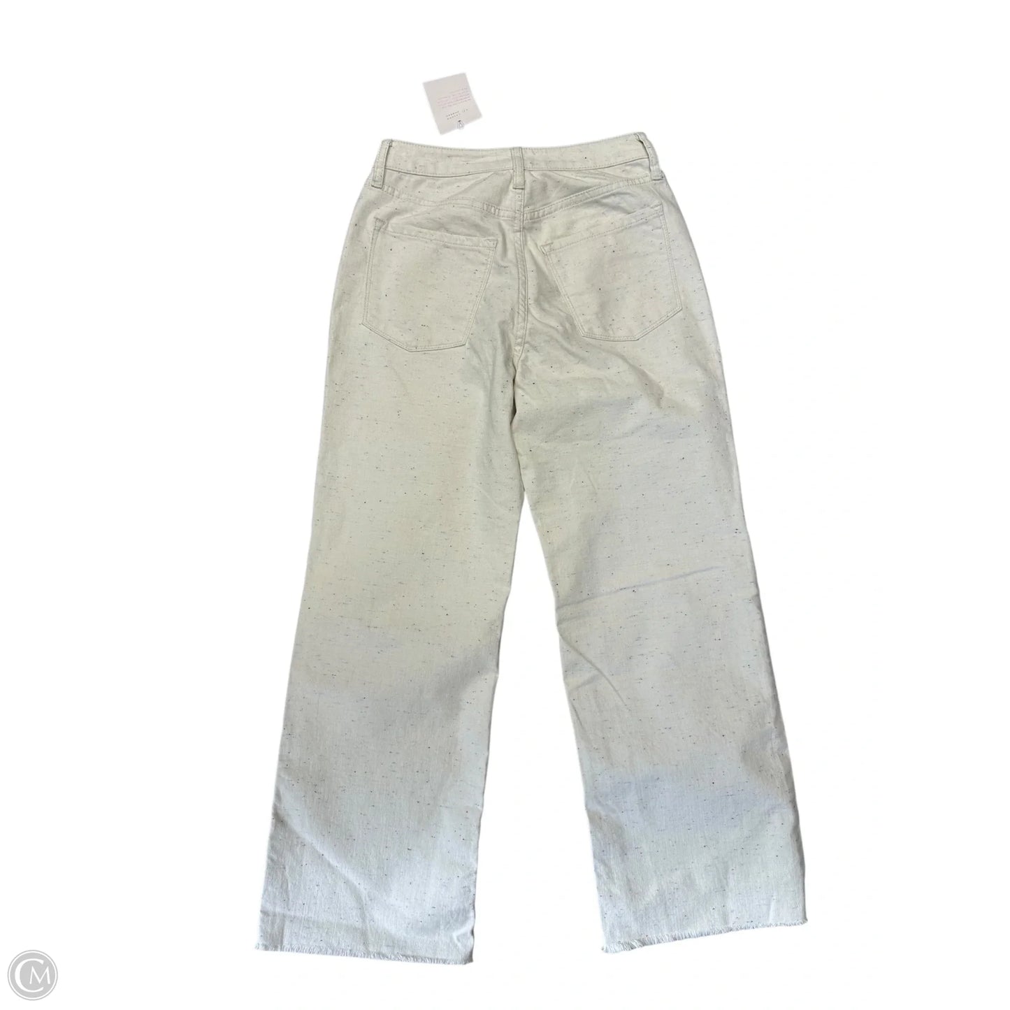 Jeans Cropped By Lc Lauren Conrad In Cream Denim, Size: 2