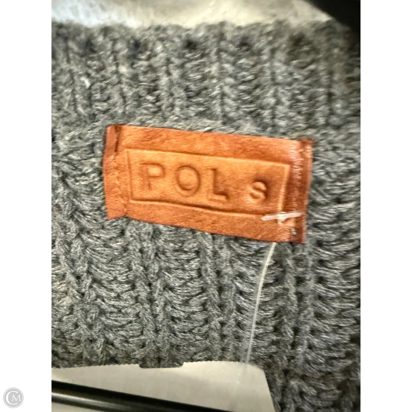 Sweater Cardigan By Pol In Grey, Size: S